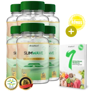 06 Potes SlimWave + Ebook Bônus (12 MESES DE TRATAMENTO)