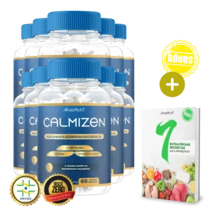 10 Potes CalmiZen + Ebook Bônus (10 MESES DE TRATAMENTO)